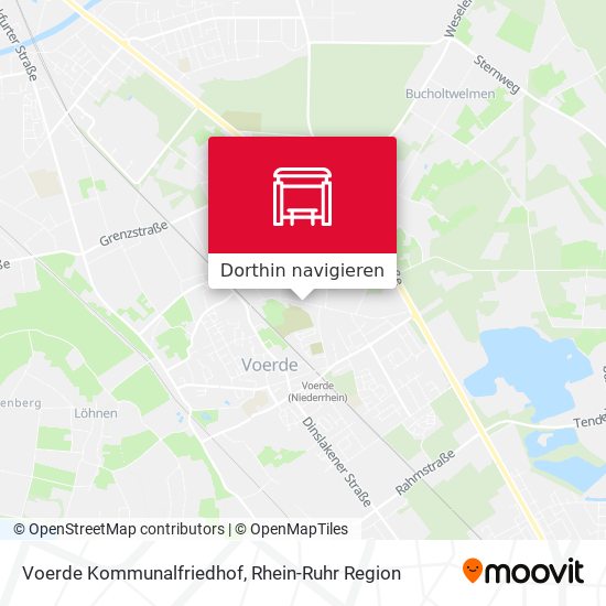 Voerde Kommunalfriedhof Karte