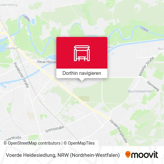 Voerde Heidesiedlung Karte