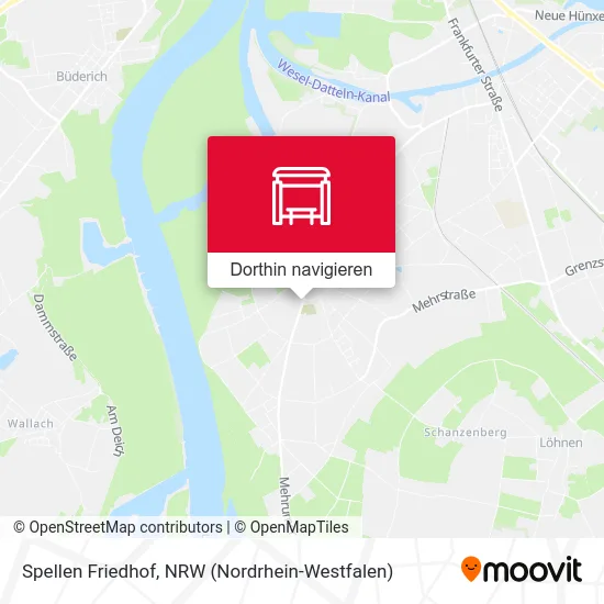 Spellen Friedhof Karte