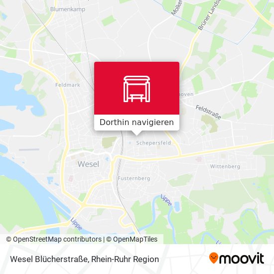 Wesel Blücherstraße Karte