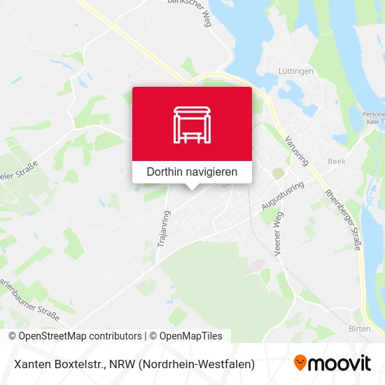 Xanten Boxtelstr. Karte