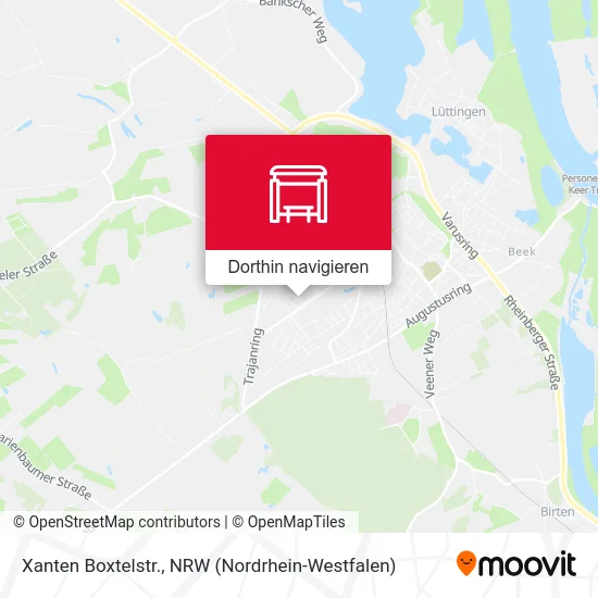 Xanten Boxtelstr. Karte