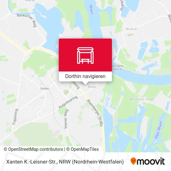 Xanten K.-Leisner-Str. Karte