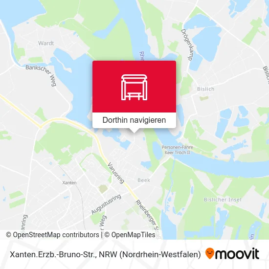 Xanten.Erzb.-Bruno-Str. Karte