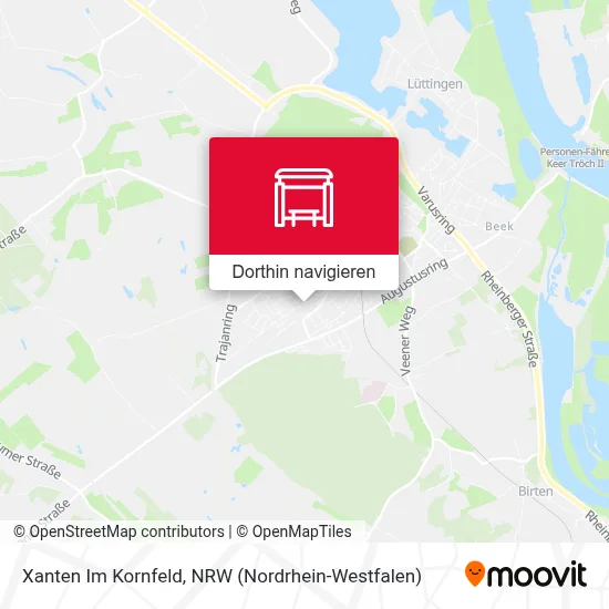 Xanten Im Kornfeld Karte
