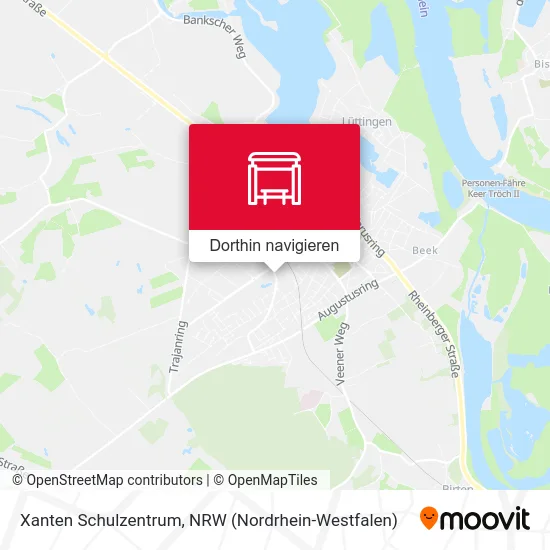 Xanten Schulzentrum Karte