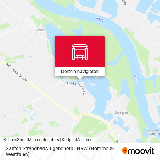 Xanten Strandbad/Jugendherb. Karte