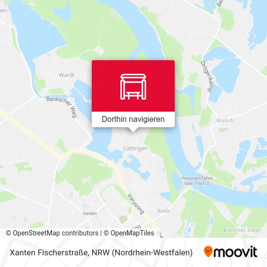 Xanten Fischerstraße Karte