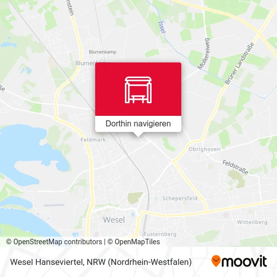 Wesel Hanseviertel Karte