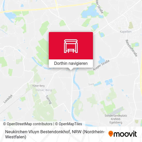 Neukirchen-Vluyn Bestendonkhof Karte