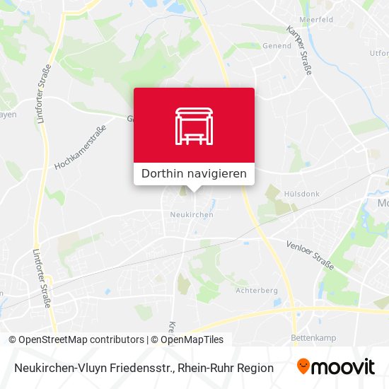 Neukirchen-Vluyn Friedensstr. Karte