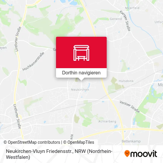 Neukirchen-Vluyn Friedensstr. Karte