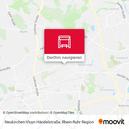 Neukirchen-Vluyn Händelstraße Karte