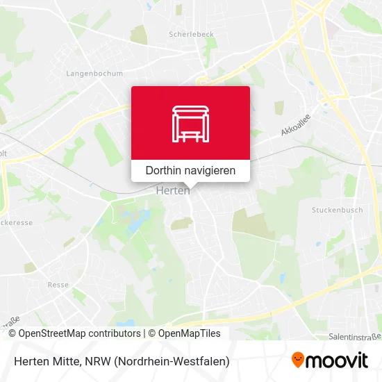 Herten Mitte Karte