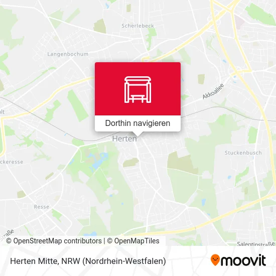 Herten Mitte Karte