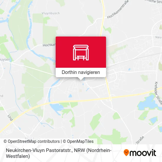 Neukirchen-Vluyn Pastoratstr. Karte