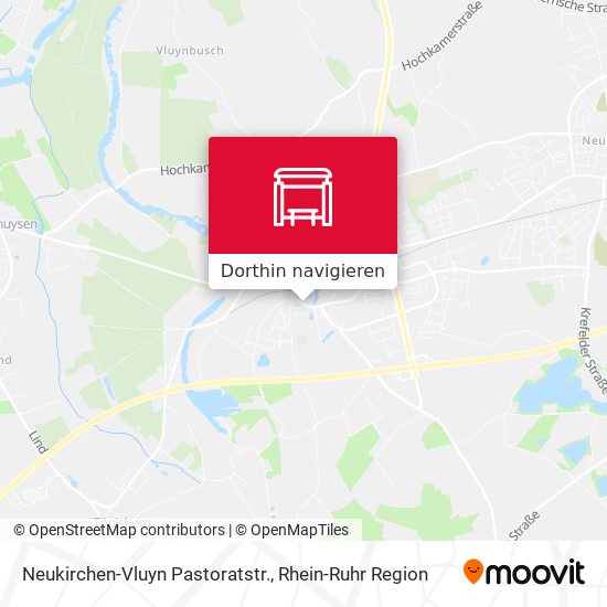 Neukirchen-Vluyn Pastoratstr. Karte
