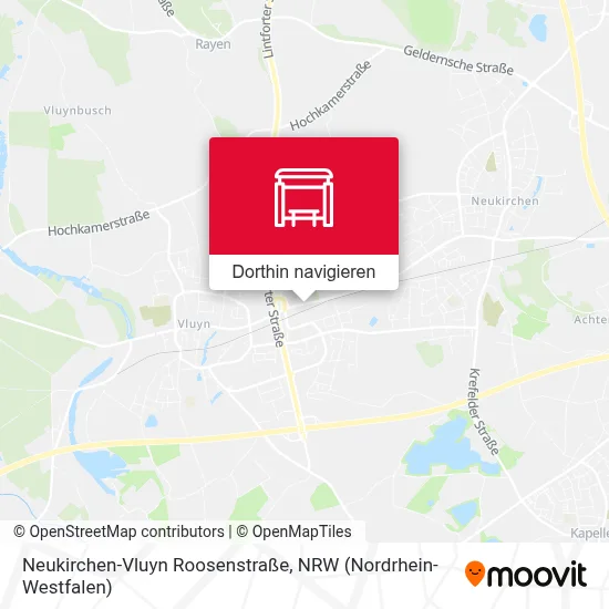 Neukirchen-Vluyn Roosenstraße Karte