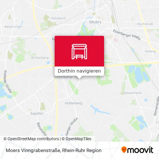 Moers Vinngrabenstraße Karte