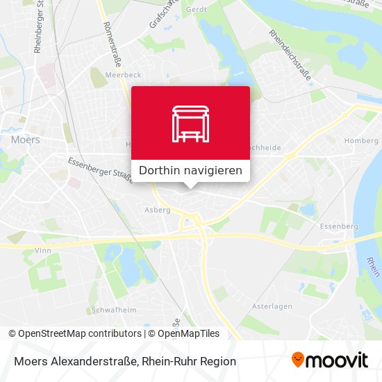 Moers Alexanderstraße Karte