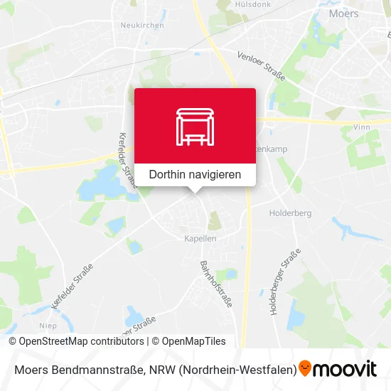 Moers Bendmannstraße Karte