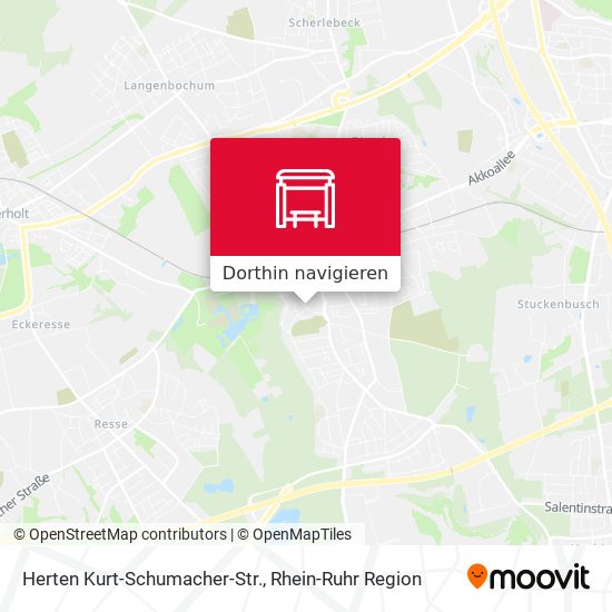 Herten Kurt-Schumacher-Str. Karte