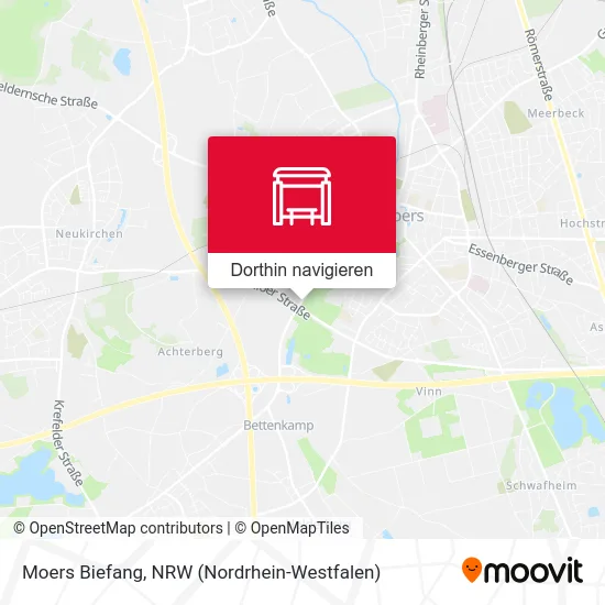 Moers Biefang Karte