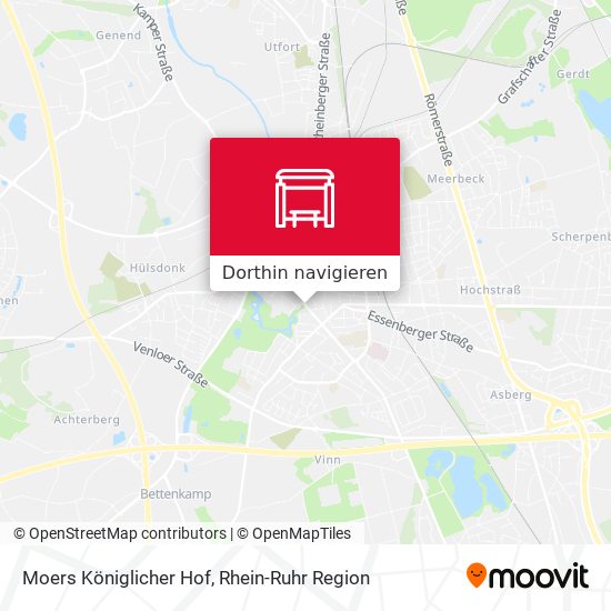 Moers Königlicher Hof Karte
