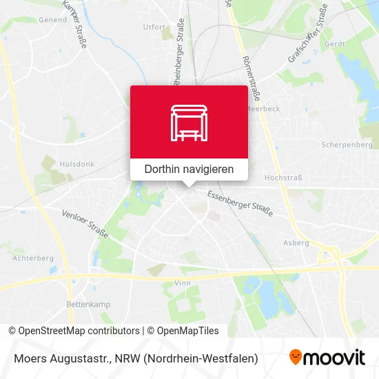 Moers Augustastr. Karte