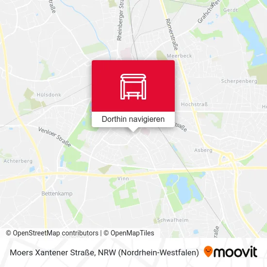 Moers Xantener Straße Karte