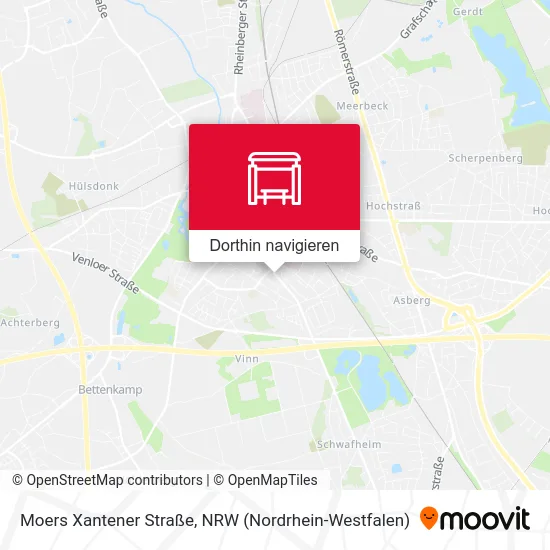 Moers Xantener Straße Karte