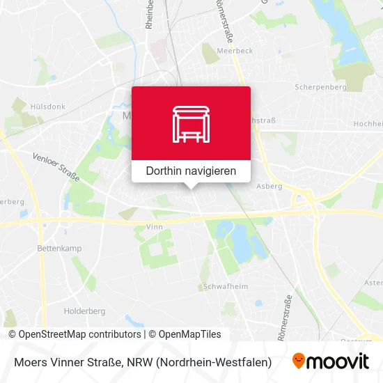 Moers Vinner Straße Karte