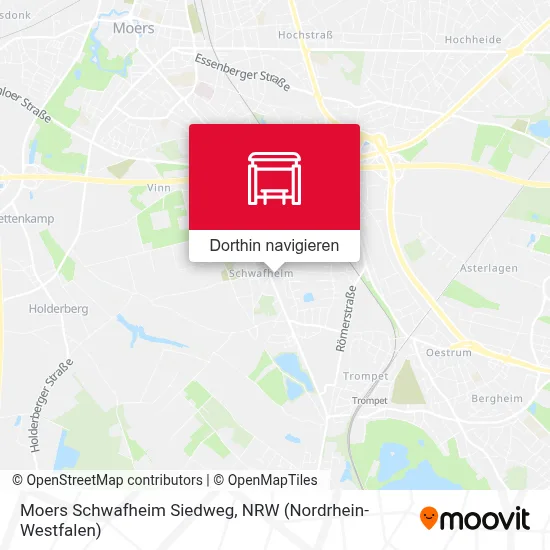 Moers Schwafheim Siedweg Karte