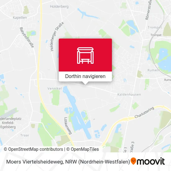 Moers Viertelsheideweg Karte