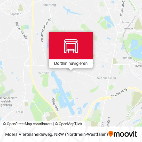 Moers Viertelsheideweg Karte