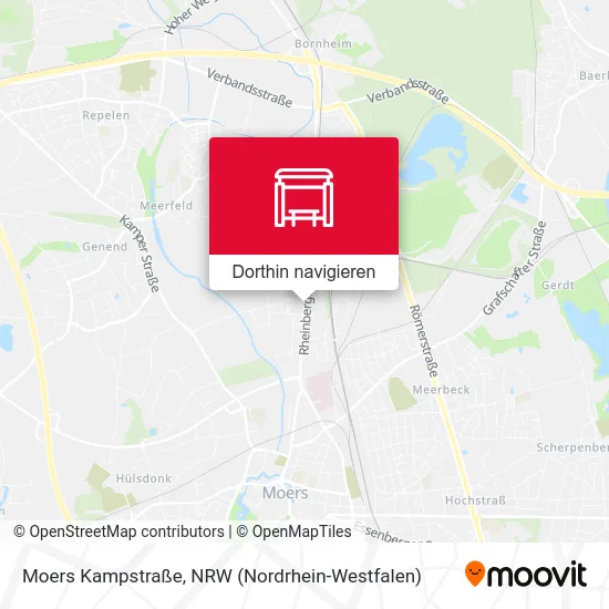 Moers Kampstraße Karte