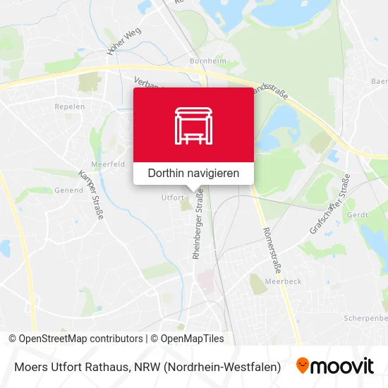 Moers Utfort Rathaus Karte