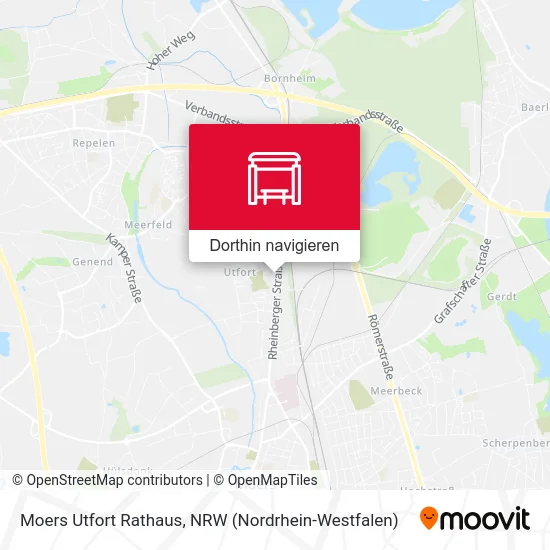 Moers Utfort Rathaus Karte