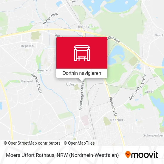 Moers Utfort Rathaus Karte