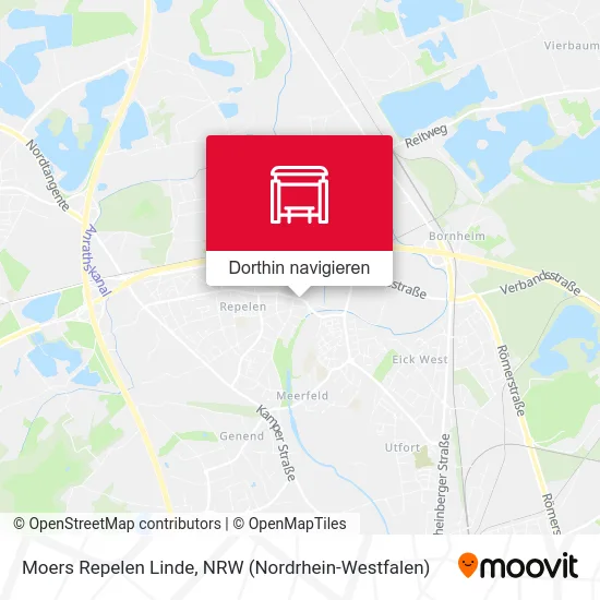 Moers Repelen Linde Karte