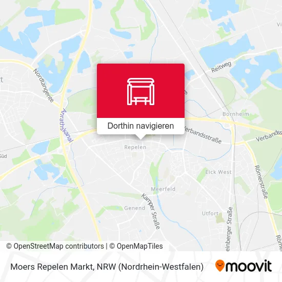 Moers Repelen Markt Karte