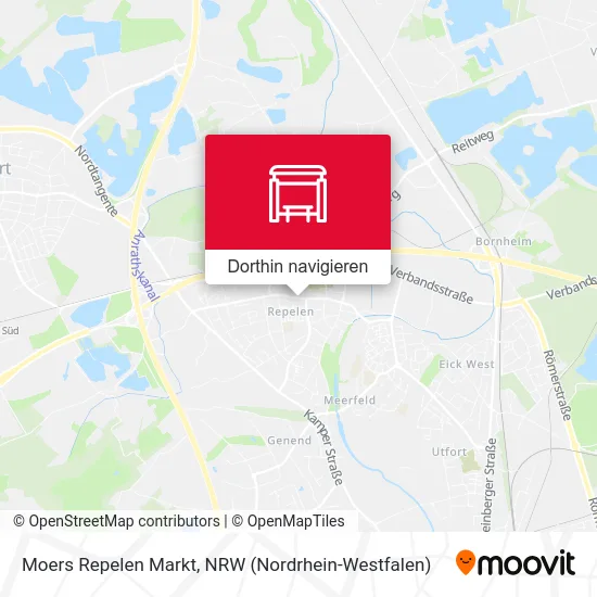 Moers Repelen Markt Karte