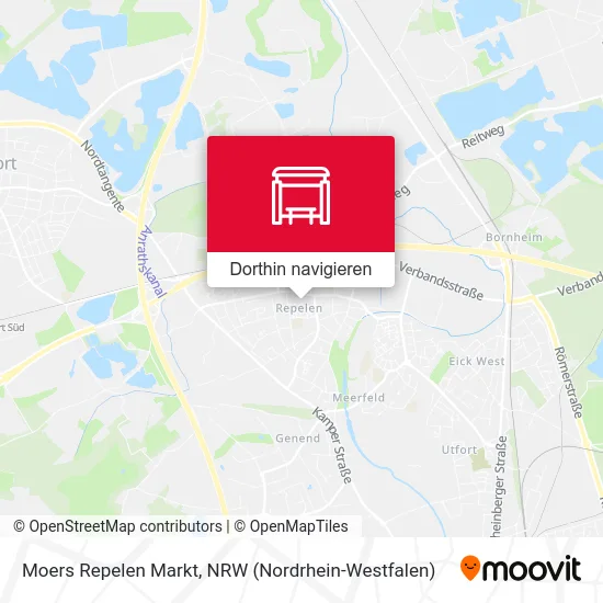 Moers Repelen Markt Karte
