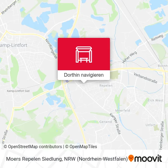 Moers Repelen Siedlung Karte