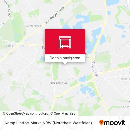 Kamp-Lintfort Markt Karte