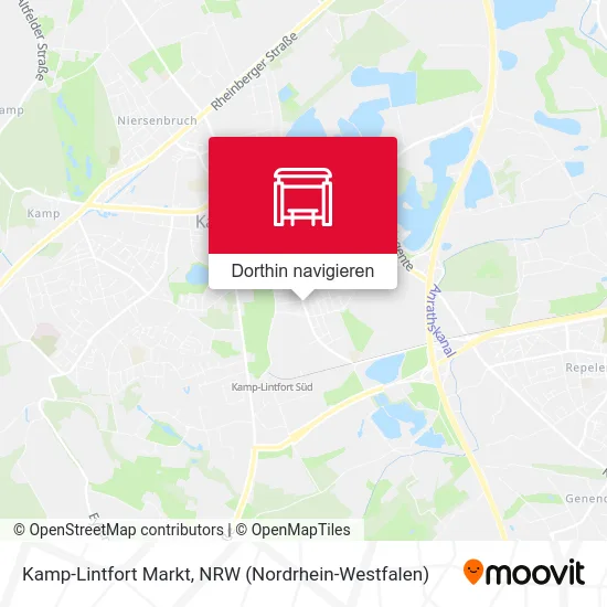 Kamp-Lintfort Markt Karte