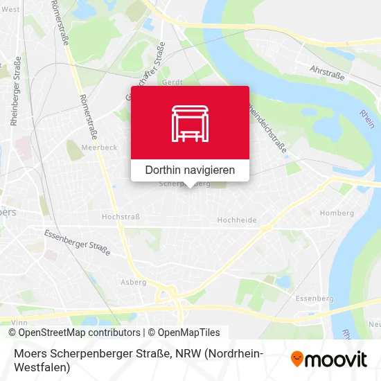 Moers Scherpenberger Straße Karte