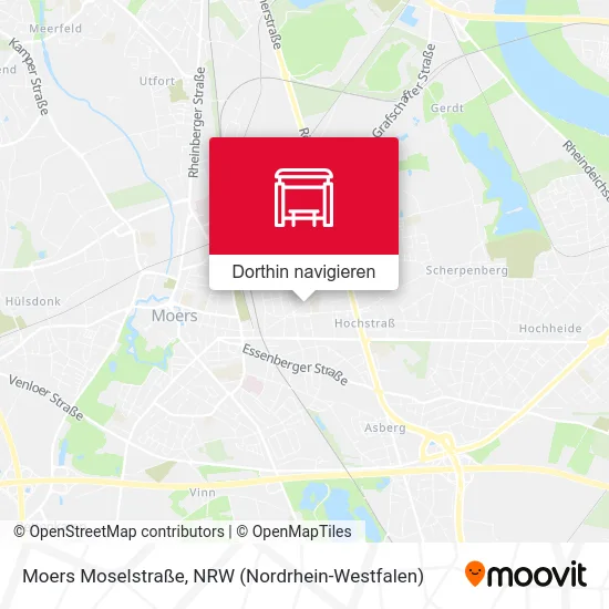 Moers Moselstraße Karte