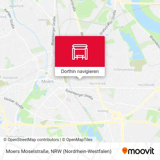 Moers Moselstraße Karte