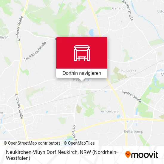 Neukirchen-Vluyn Dorf Neukirch Karte